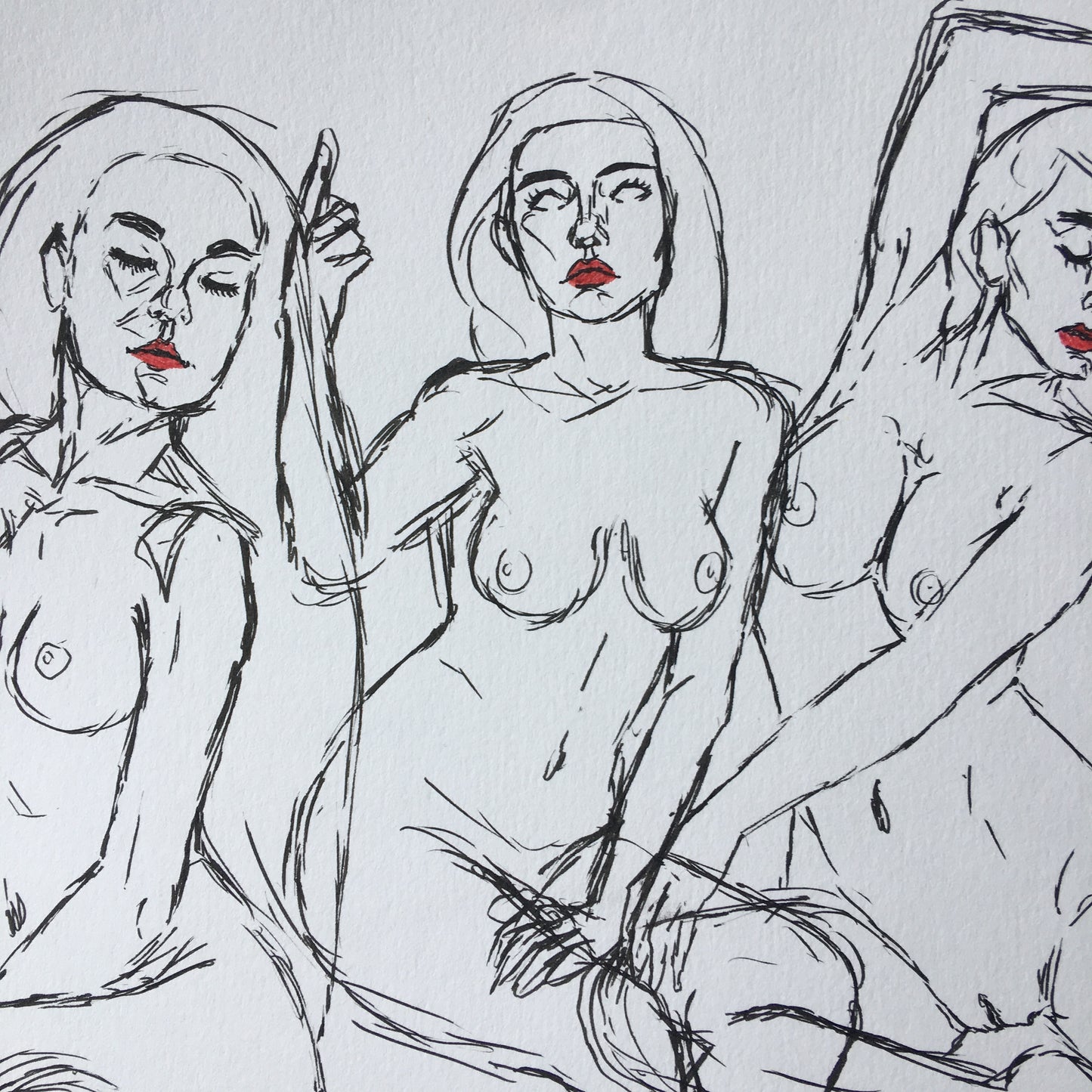 'Guards of Sapphic Desires' | Pen Drawing