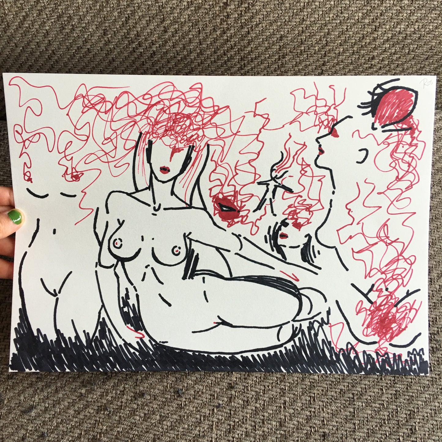 'Unconscious Female Spirit' | Pen Drawing