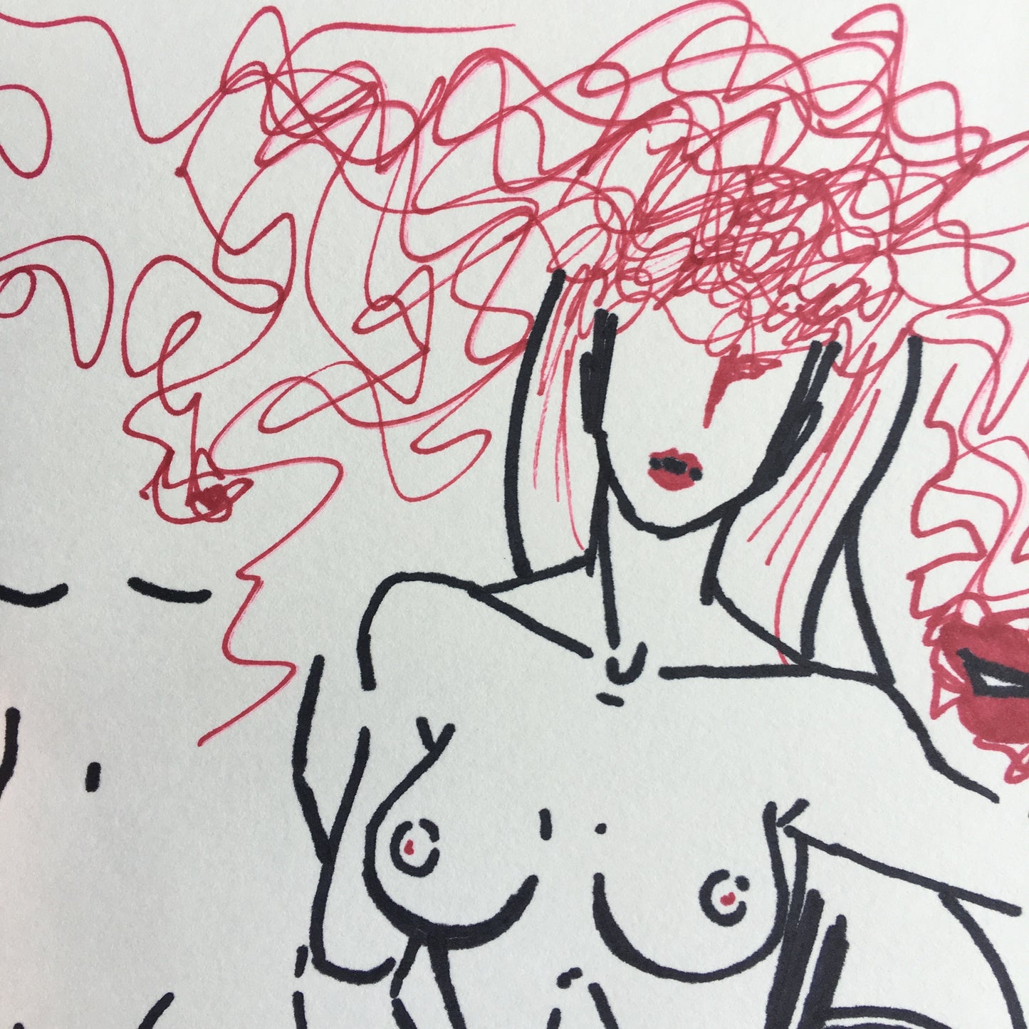 'Unconscious Female Spirit' | Pen Drawing