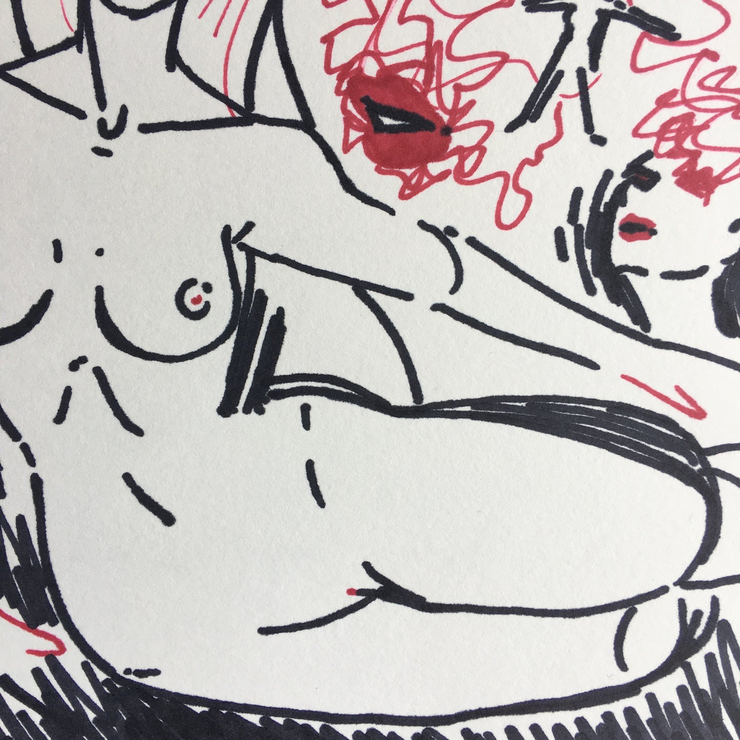 'Unconscious Female Spirit' | Pen Drawing