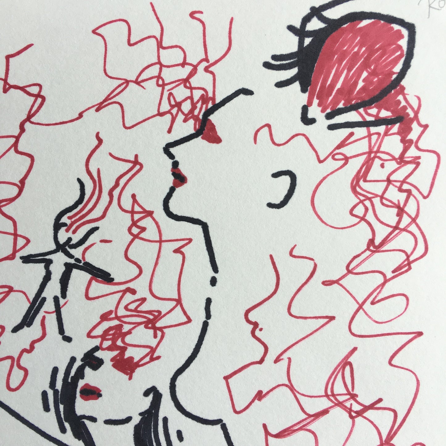 'Unconscious Female Spirit' | Pen Drawing