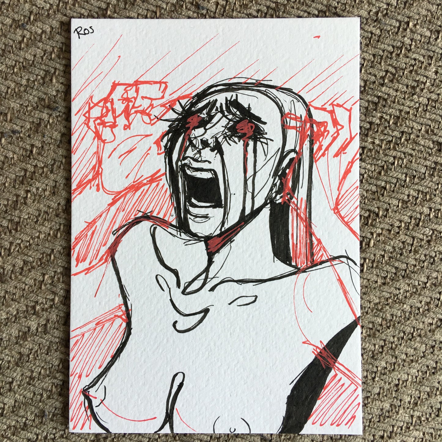 'I WAS OVERWHELMED' | 2025 | Pen Drawing
