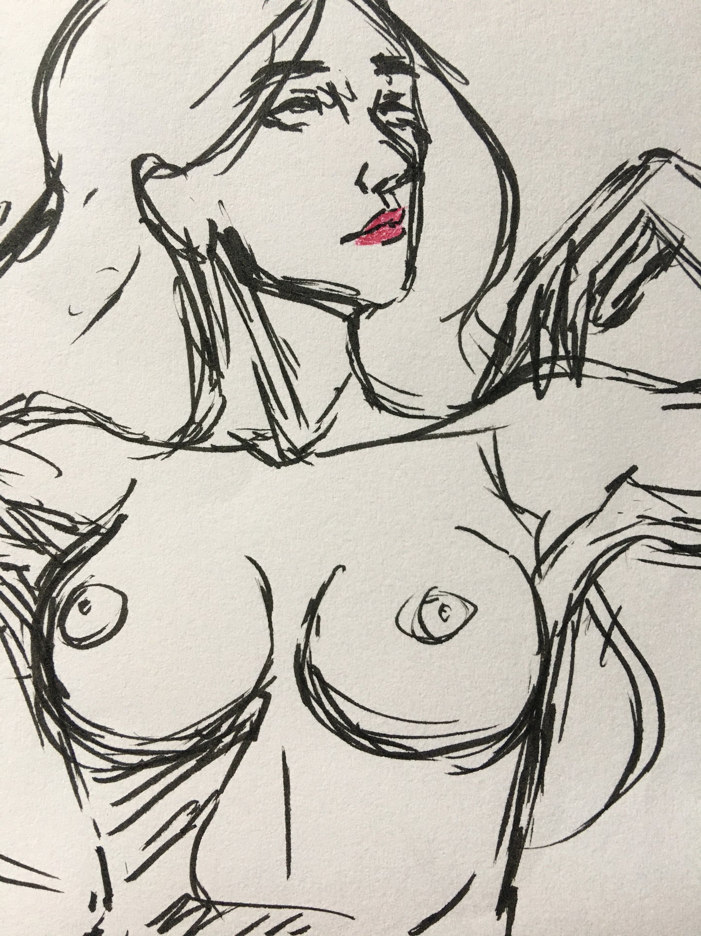 Simple Life Drawing in Pen