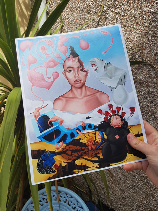 'The Soup of the Unconscious is Eaten by the Woman I Desire' (2022) | Art Print