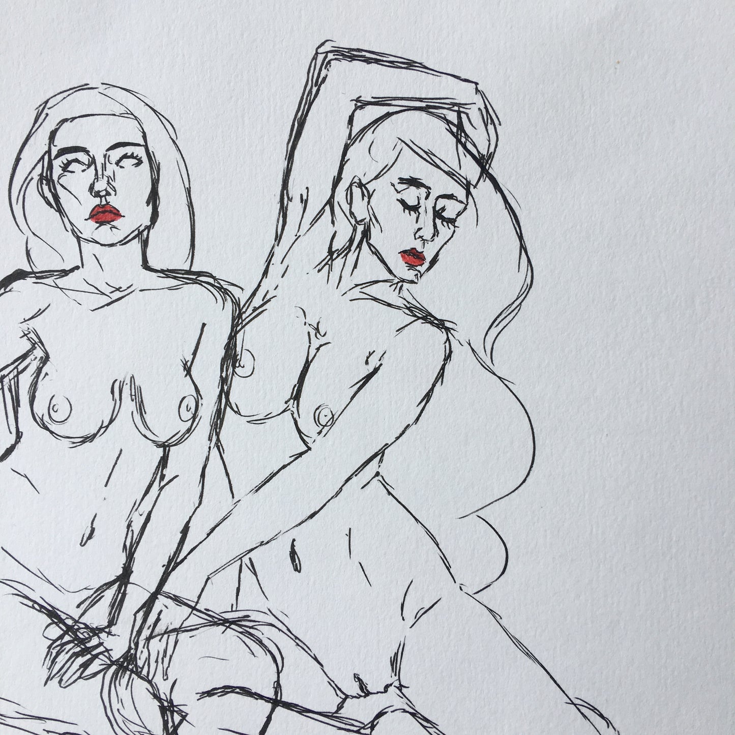 'Guards of Sapphic Desires' | Pen Drawing
