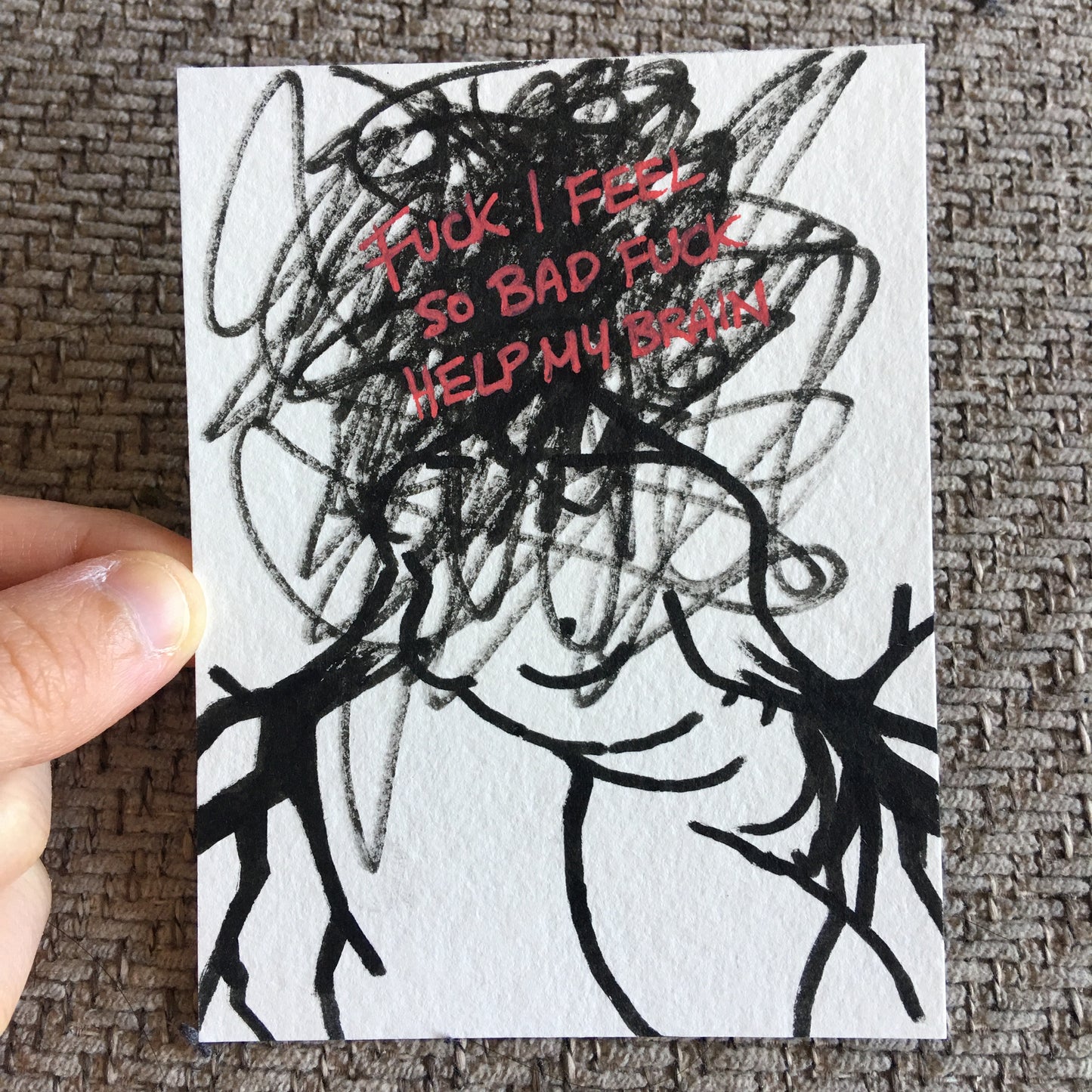 I Was Overwhelmed [2] | Pen Drawing