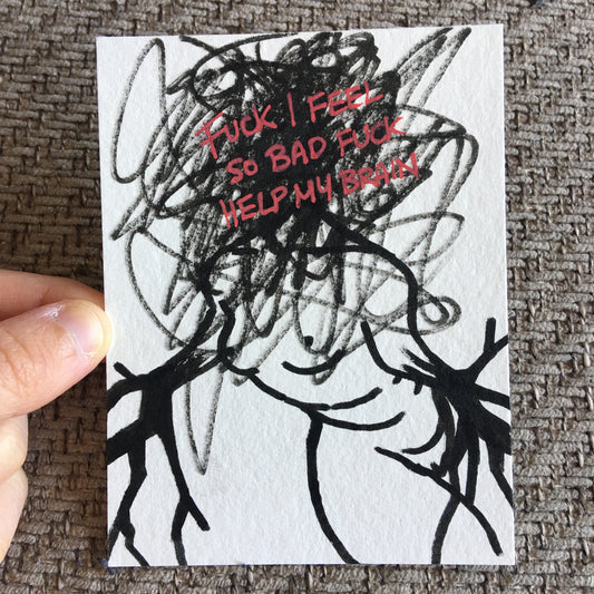 I Was Overwhelmed [2] | Pen Drawing