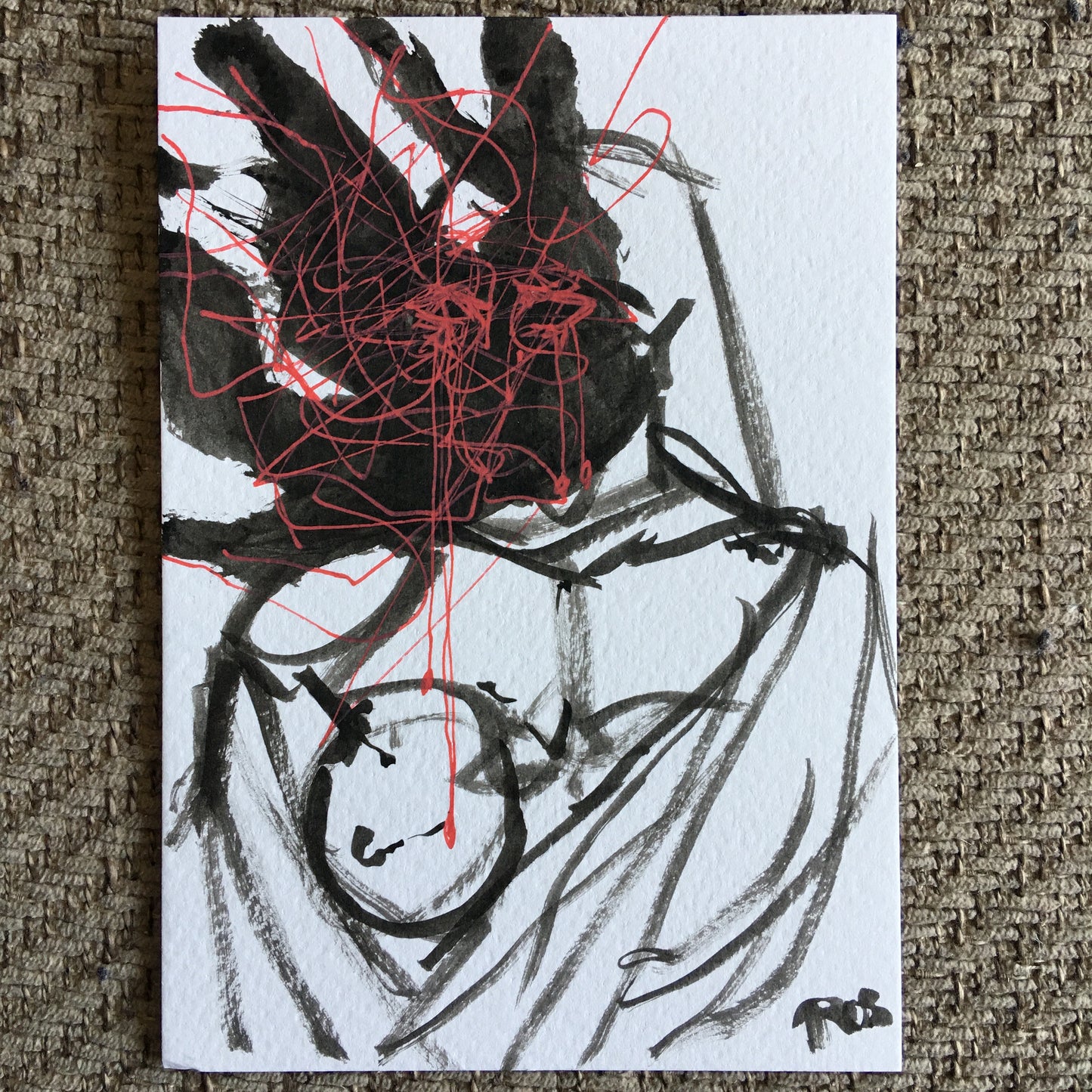 'GUILT AFTER DEATH' | 2024 | Ink Drawing