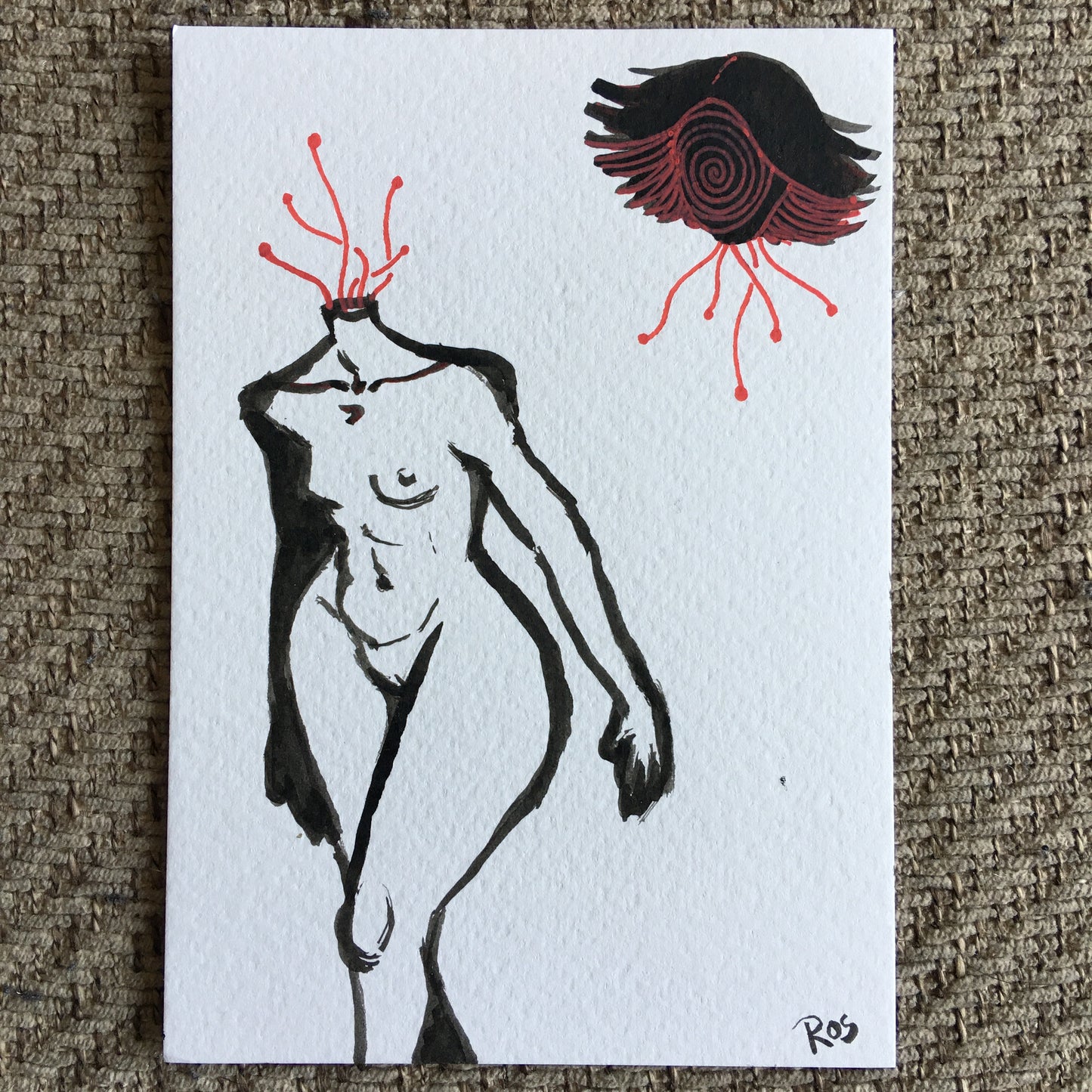 'APATHETIC DETATCHEMENT' | 2024 | Ink Drawing