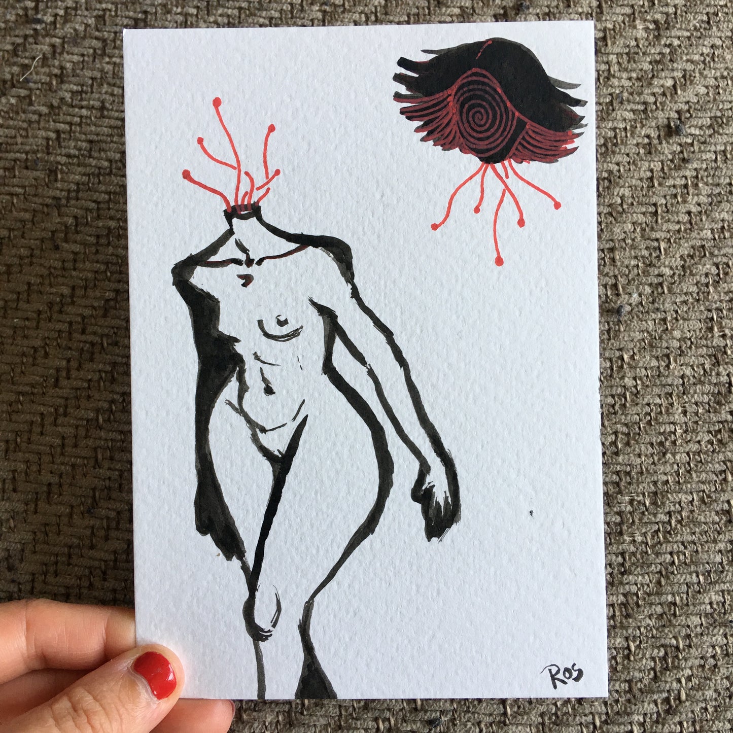 'APATHETIC DETATCHEMENT' | 2024 | Ink Drawing