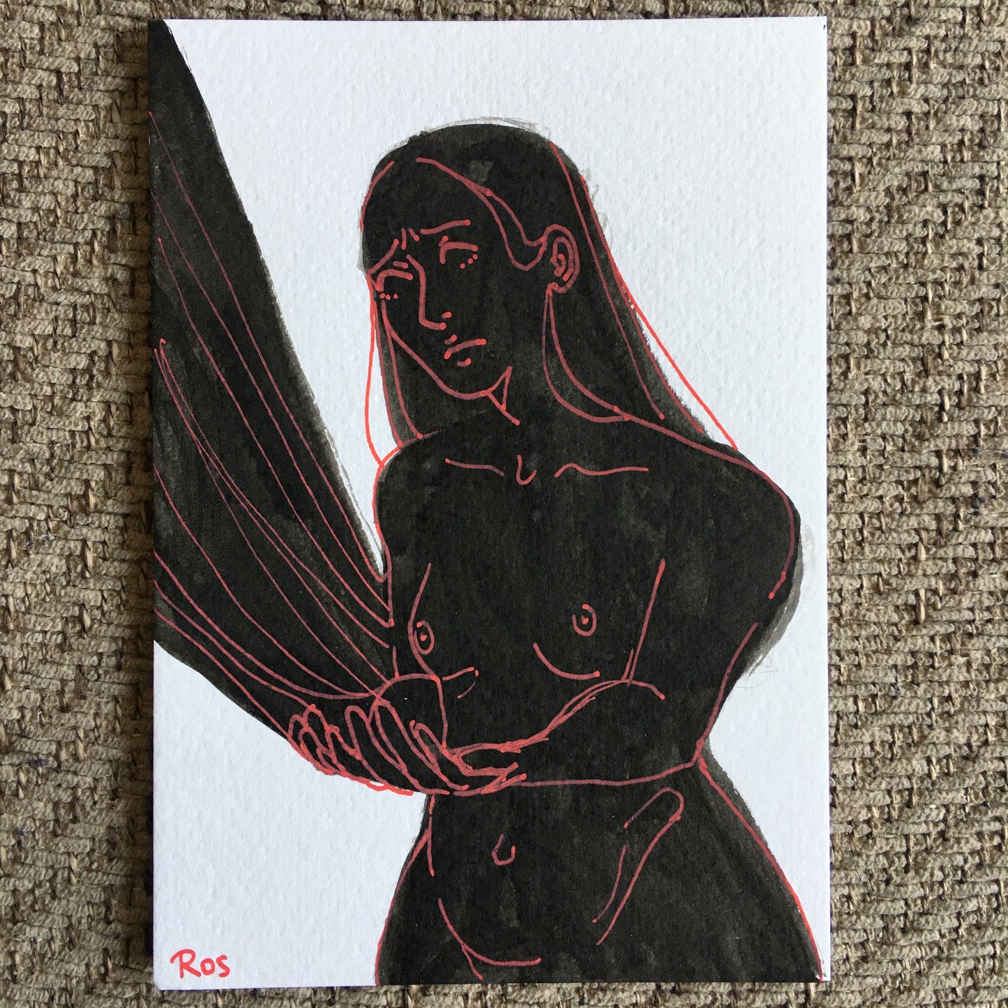 'I CAN'T DO ANYTHING' | 2024 | Ink Drawing