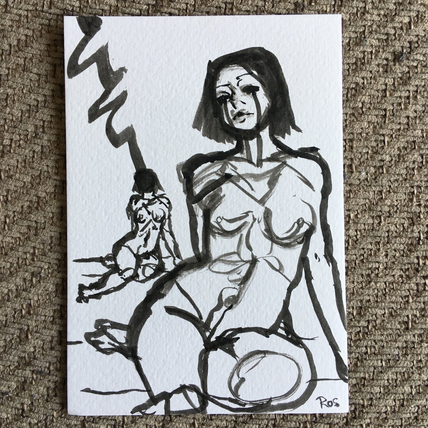'LEAVE ME ALONE' | 2024 | Ink Drawing