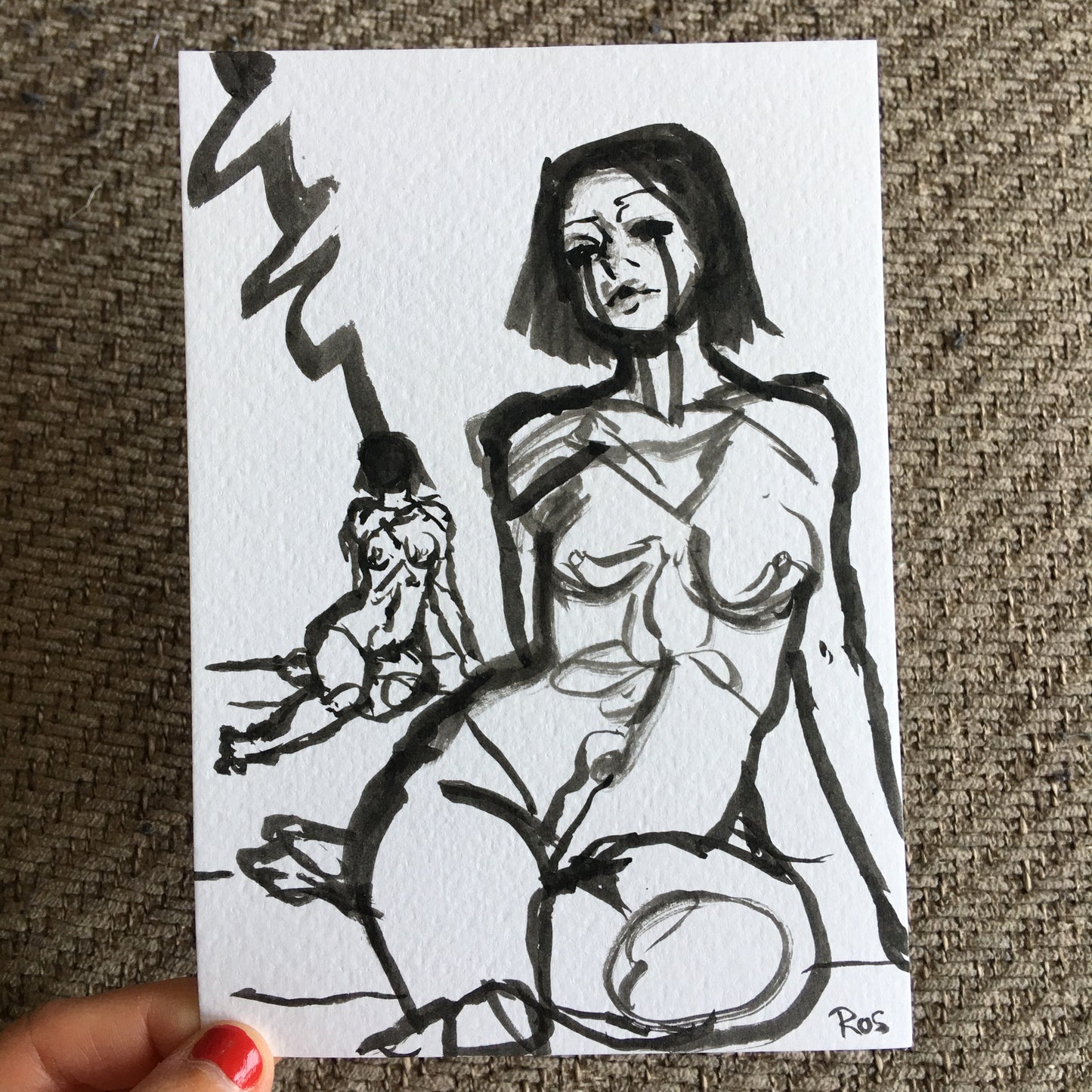 'LEAVE ME ALONE' | 2024 | Ink Drawing