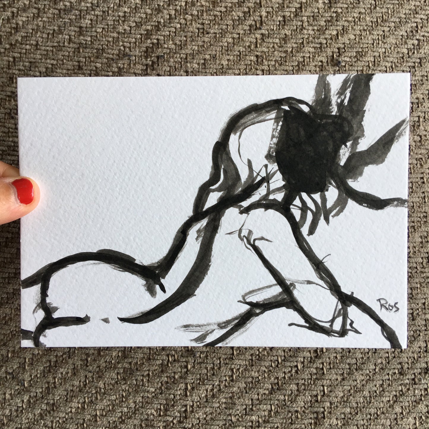 'EMPTY WITH LOSS' | 2024 | Ink Drawing