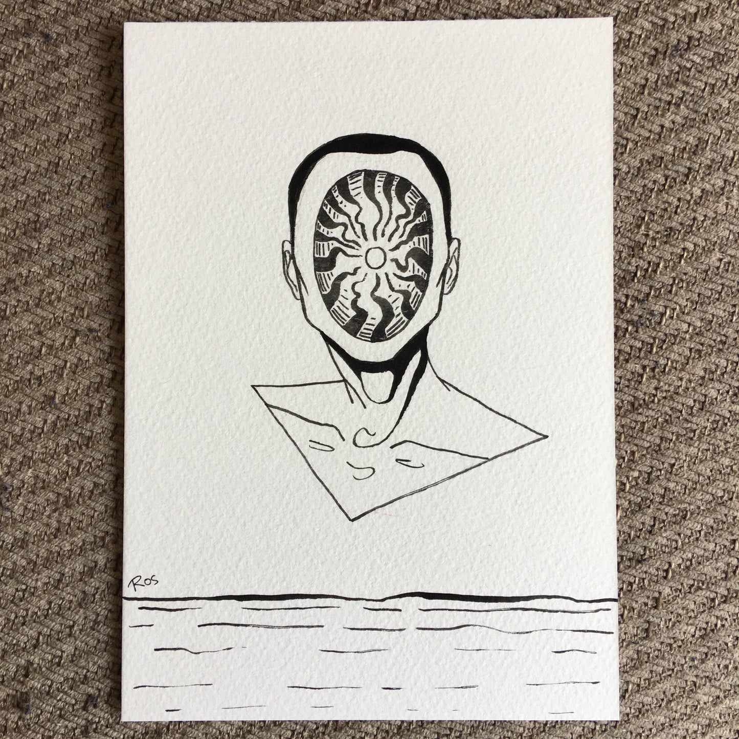 'AM I CRAZY?' | 2025 | Pen Drawing