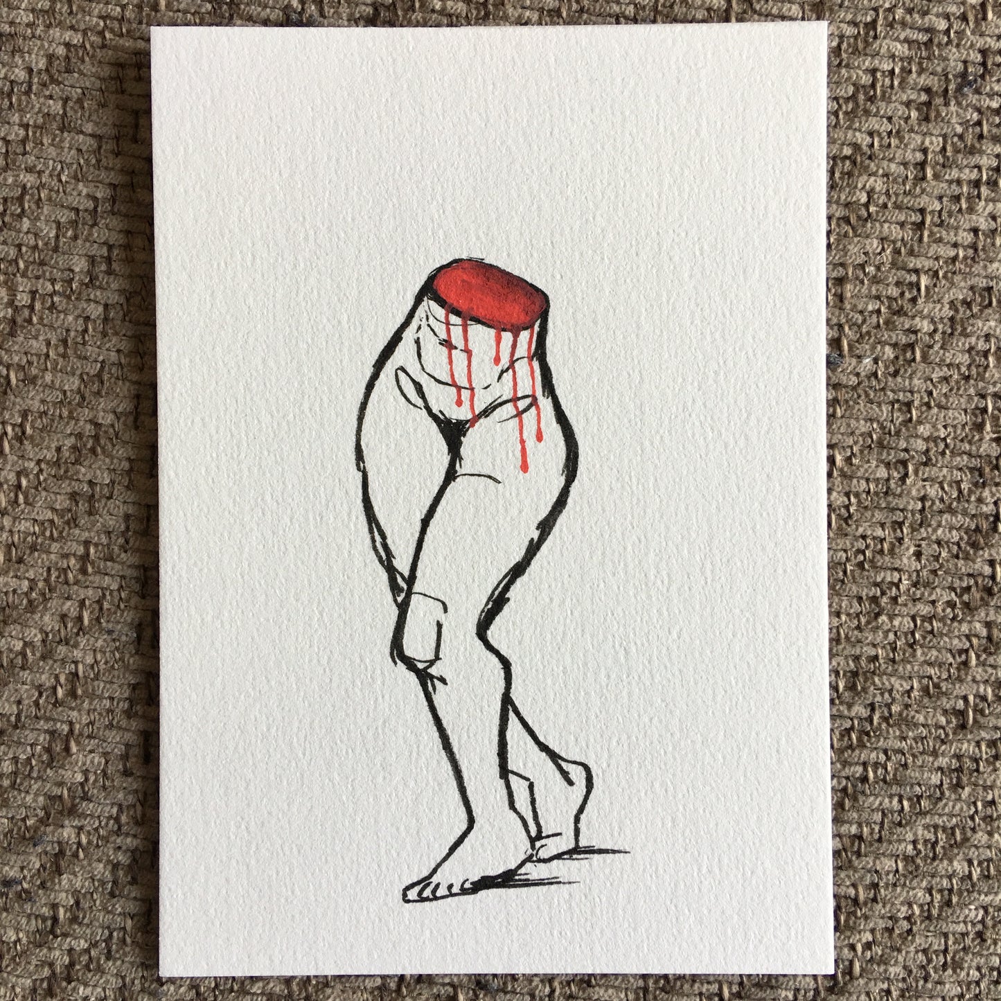 'IT'S NOT A HOLE IF IT'S FULL OF PAIN' (III) | 2025 | Pen Drawing