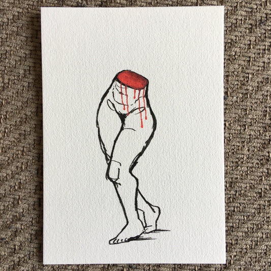 'IT'S NOT A HOLE IF IT'S FULL OF PAIN' (III) | 2025 | Pen Drawing