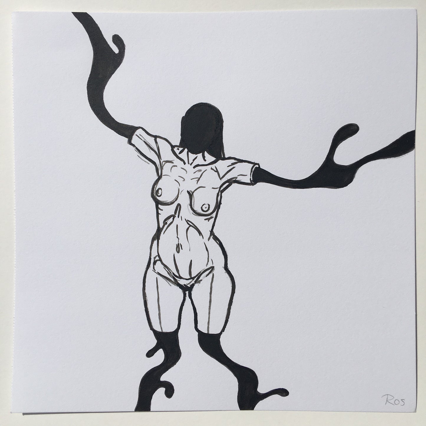 'The Faceless' [8] | 2022 | Ink Drawing