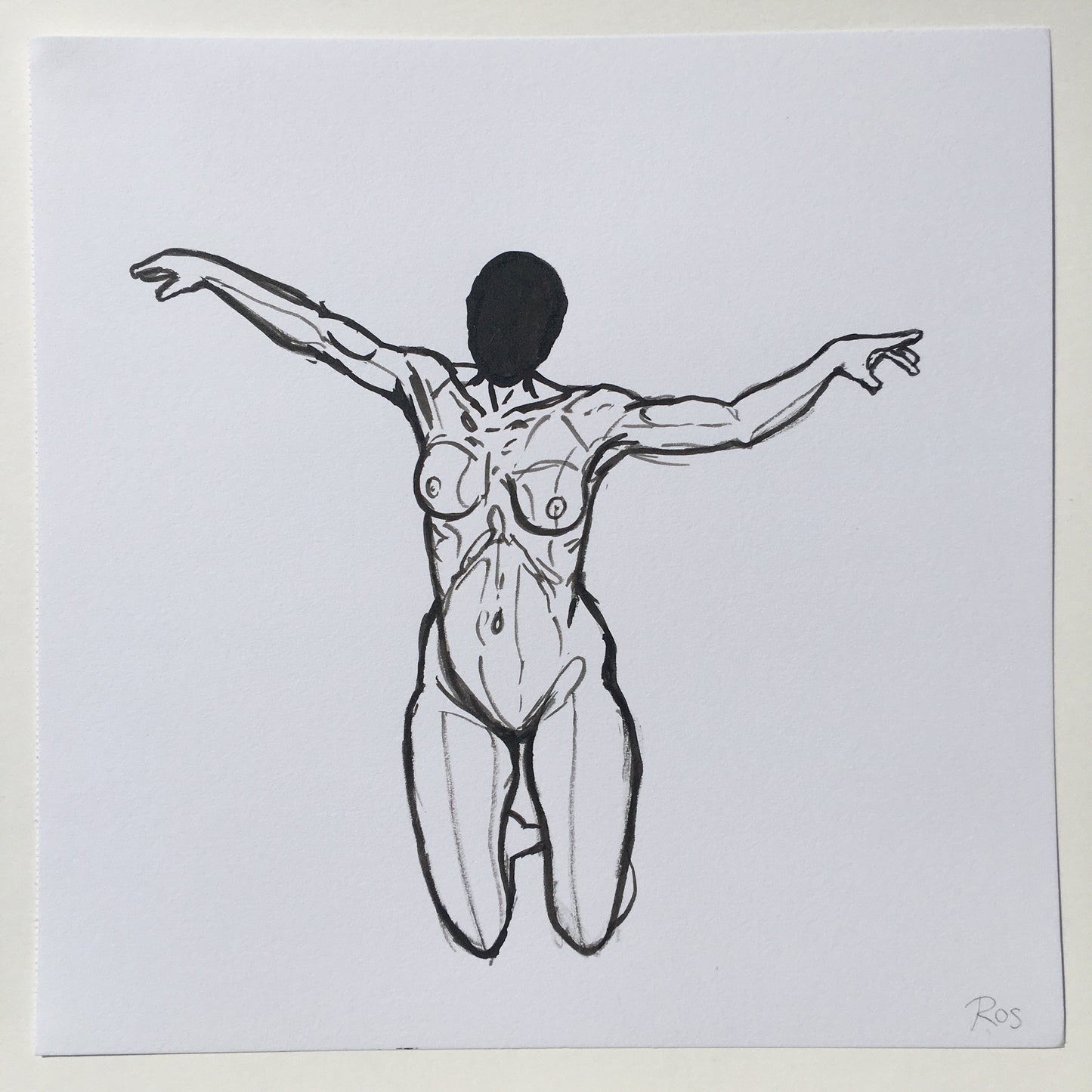 'The Faceless' [9] | 2022 | Ink Drawing