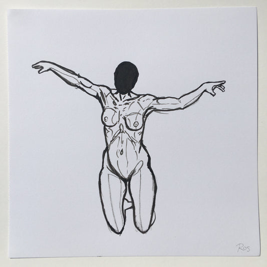 'The Faceless' [9] | 2022 | Ink Drawing