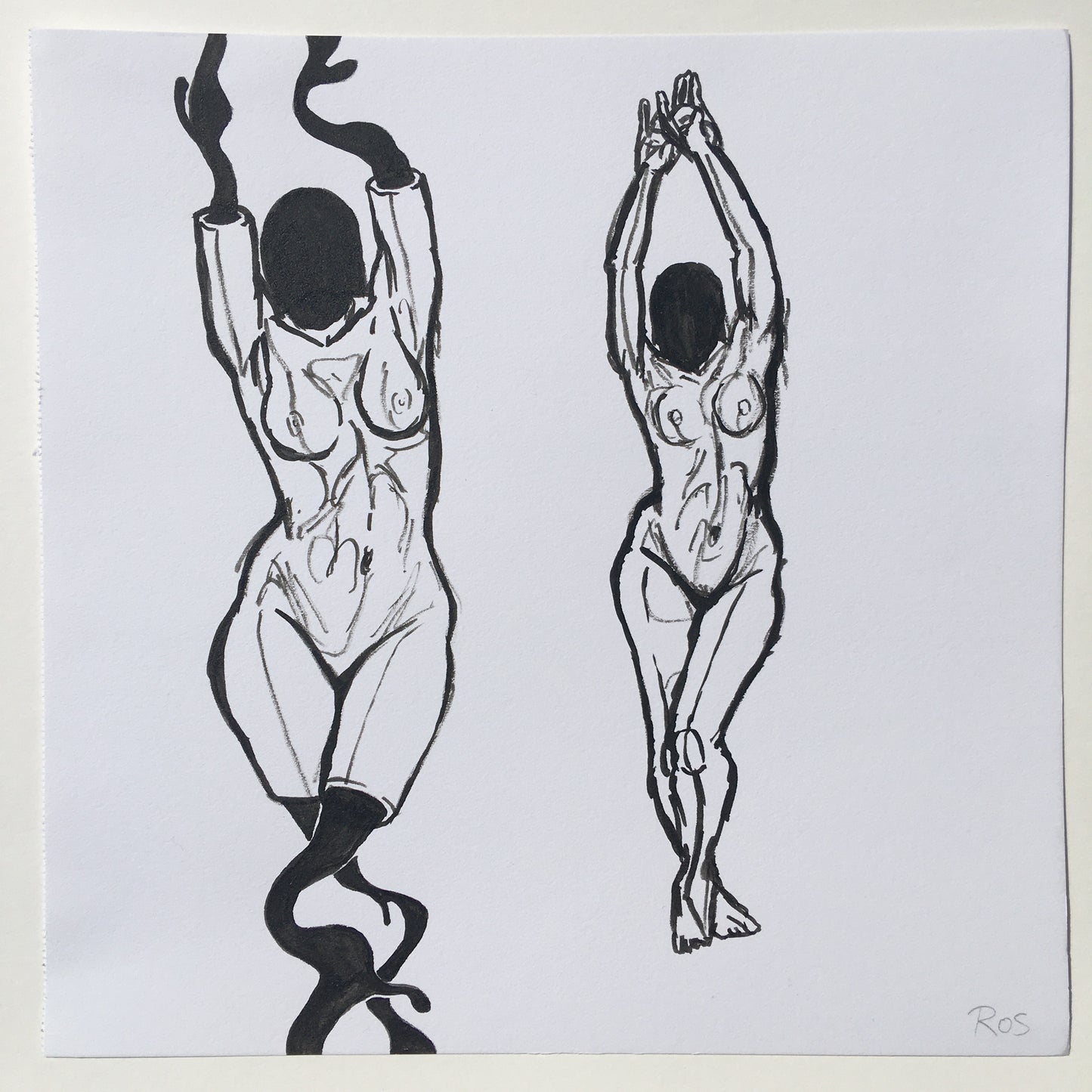 'The Faceless' [1] | 2022 | Ink Drawing