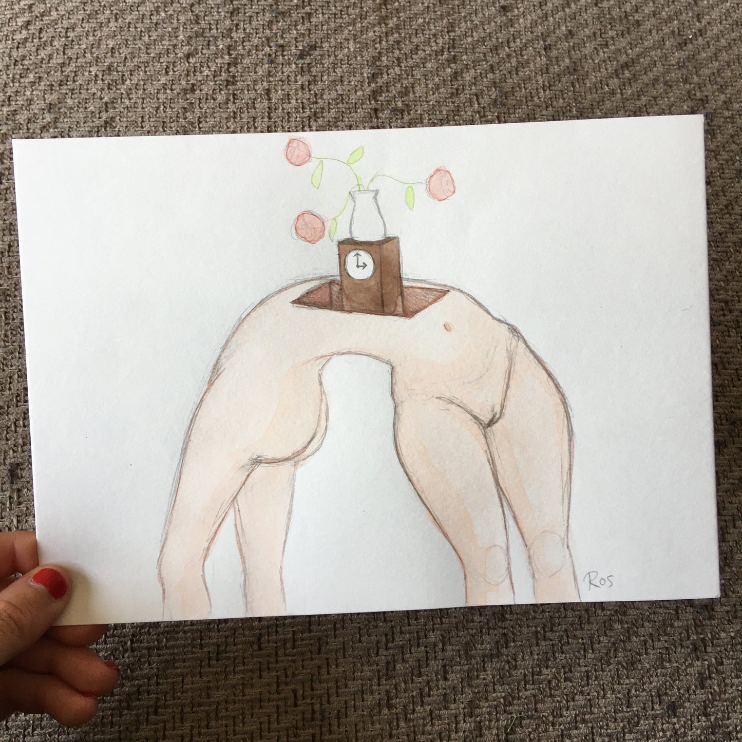 'HUMAN SHELVES' | 2021 | Watercolour Drawings